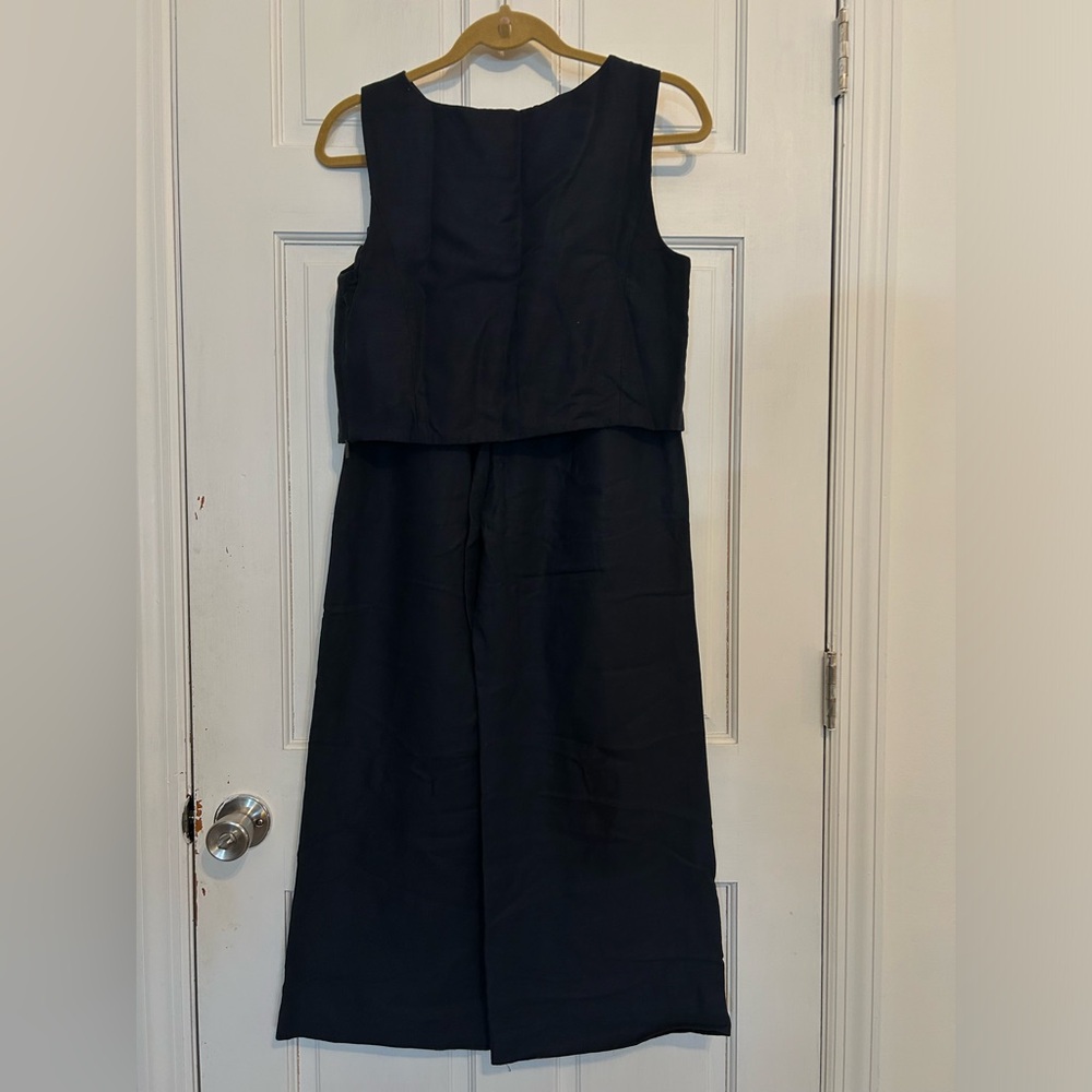Aritzia Black Sleeveless Top and Wide-Leg Pants Set - Picture 2 of 7